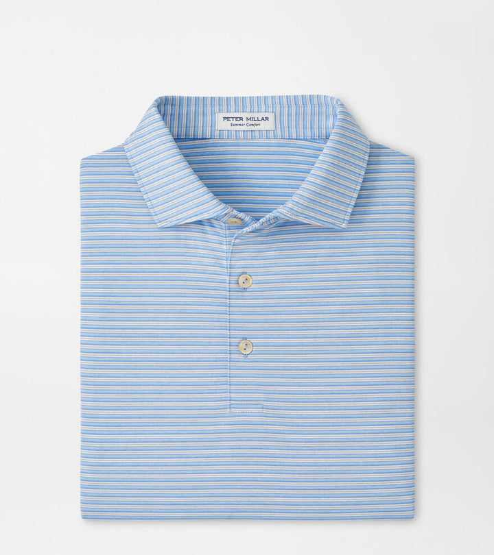 Owens Perf Jersey Polo - Cottage Blue