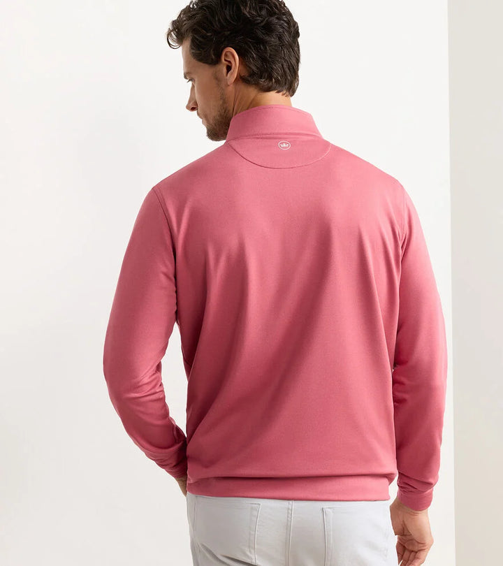 Perth Mélange 1/4 Zip - Chili Red