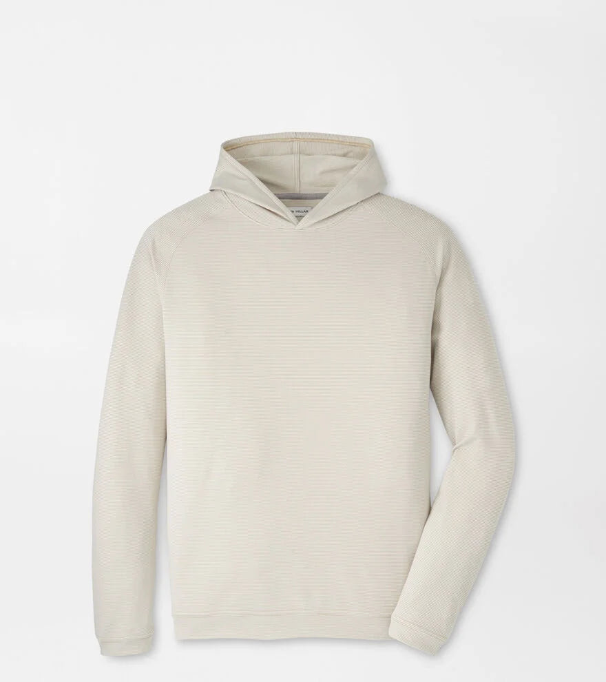 Pine Sugar Stripe Perf Hoodie - Biscuit