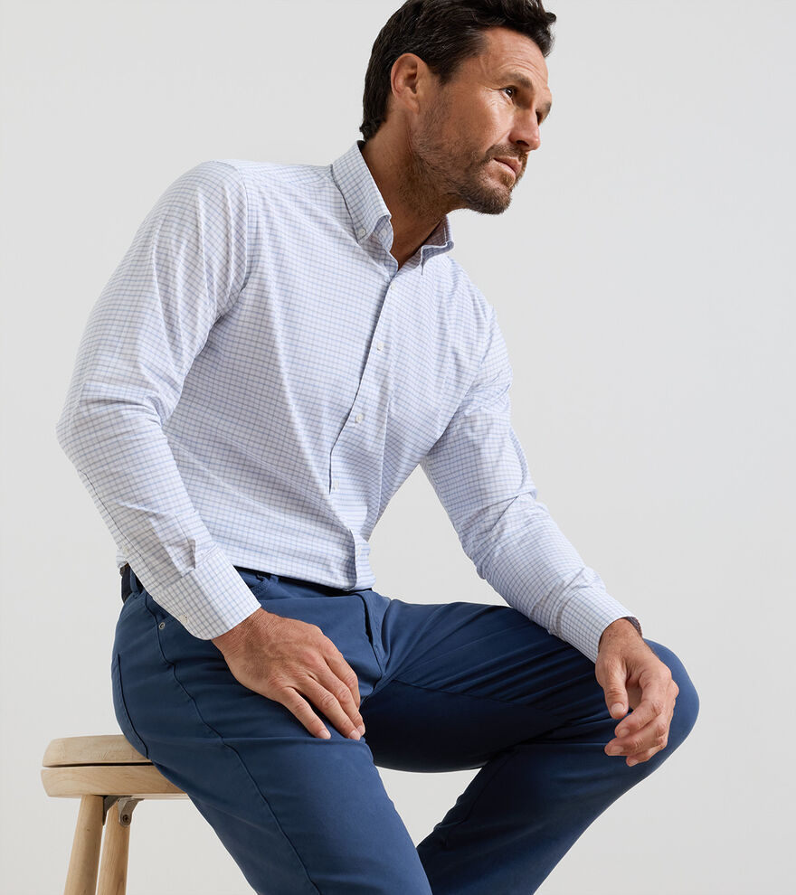 Rommel Performance Twill Sportshirt Cloudy Blue
