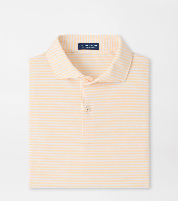 Peter Millar Verse Perf Mesh Polo Light Orange Sorbet