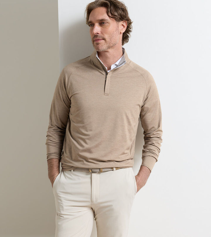 Stealth Perf 1/4 Zip - Biscotti