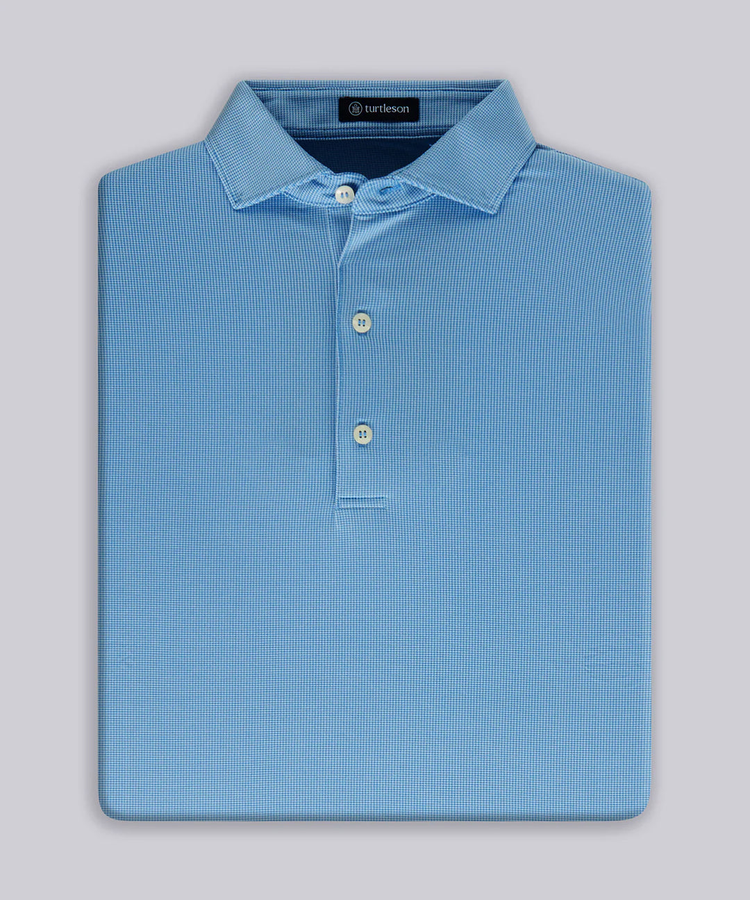 Wilcox Jacquard Polo - Azure