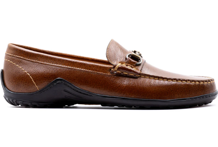Martin Dingman Bill Water Buffalo Horse Bit Loafers Burnt Cedar