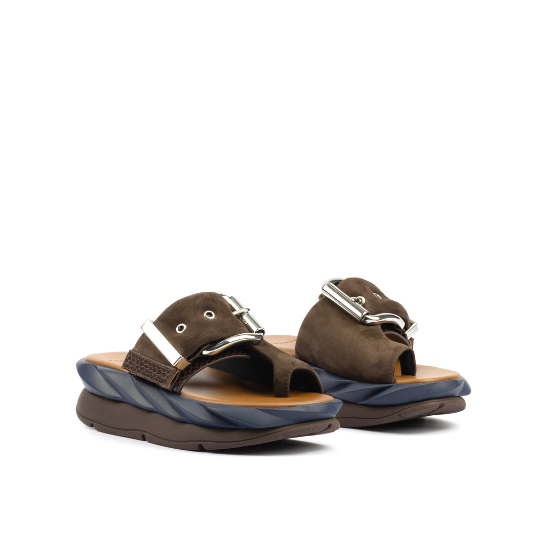 Mellow Glow Sandal in Choco