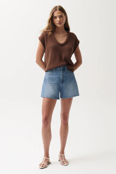 Saige High Rise A-Line Short Sail Away