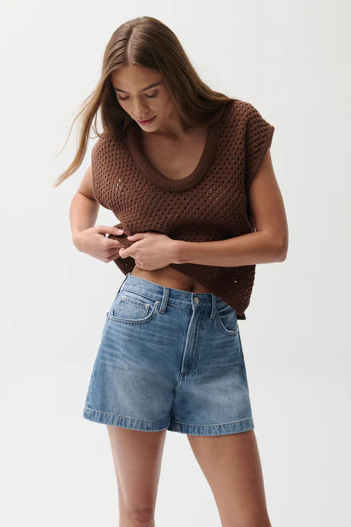 Saige High Rise A-Line Short Sail Away