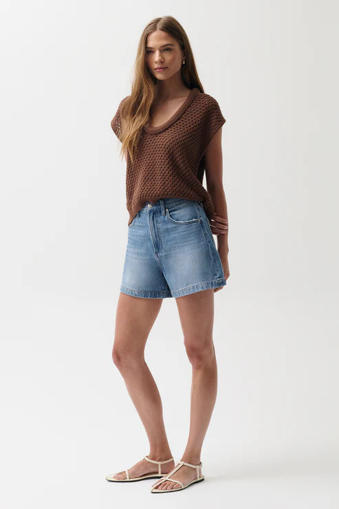 Saige High Rise A-Line Short Sail Away