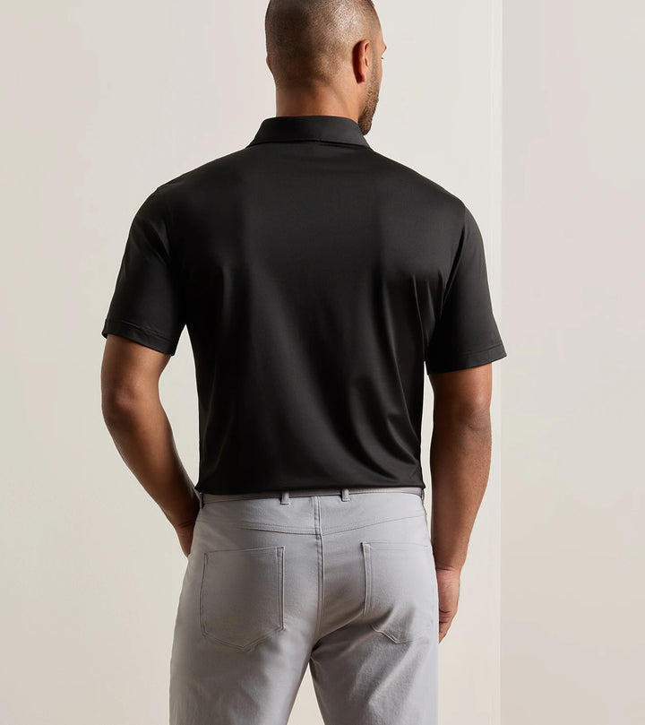 Peter Millar Solid Performance Jersey Polo Black
