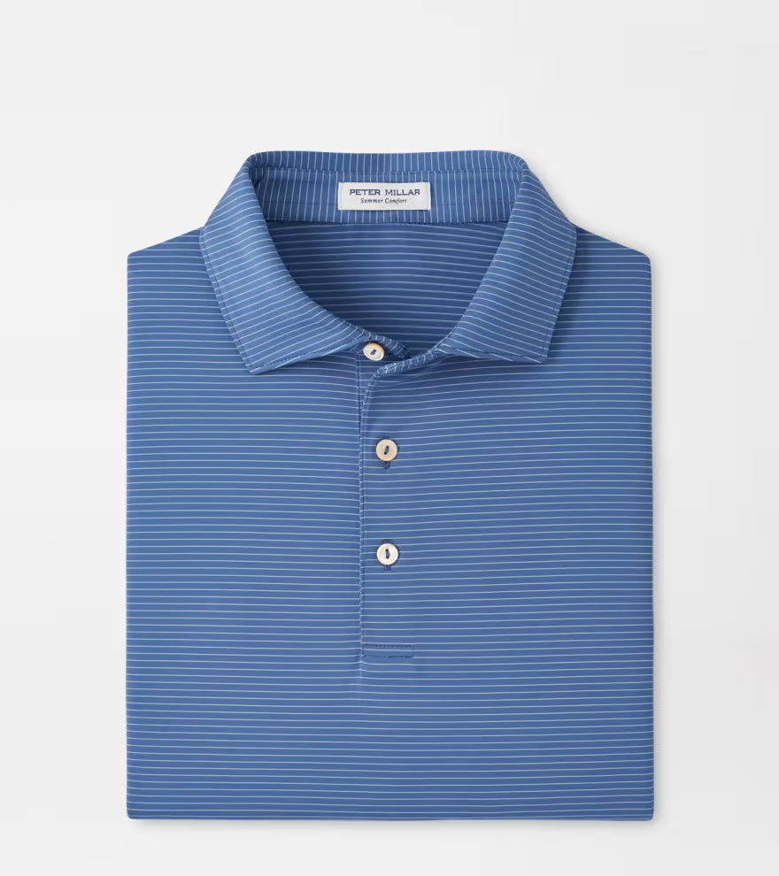Peter Millar Highlands Perf Polo Windsor Blue