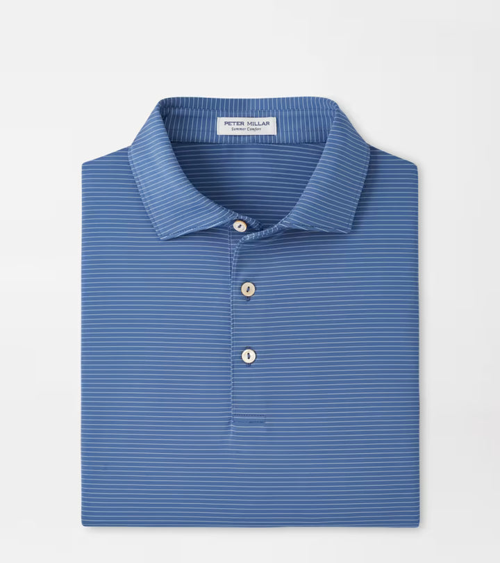 Peter Millar Highlands Perf Polo Windsor Blue