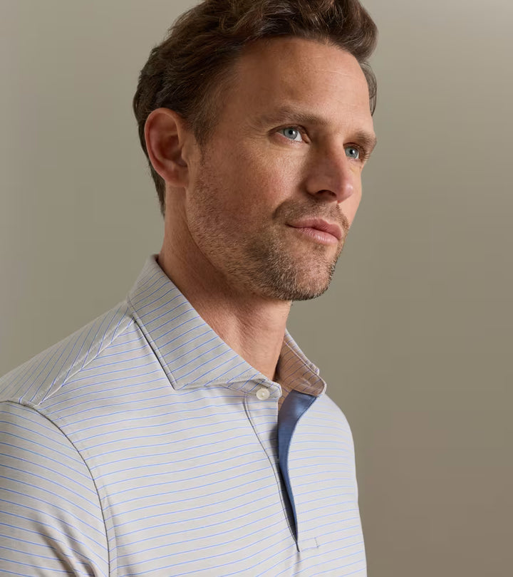 Peter Millar Keynote Perf Polo Grey Mist