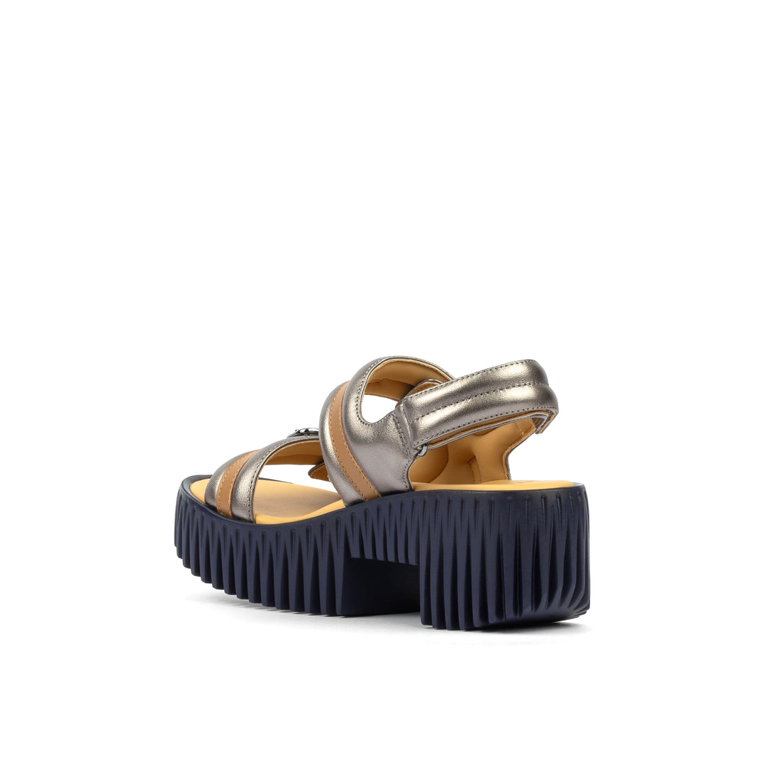 Plia Kiko Sandal in Gun Metal