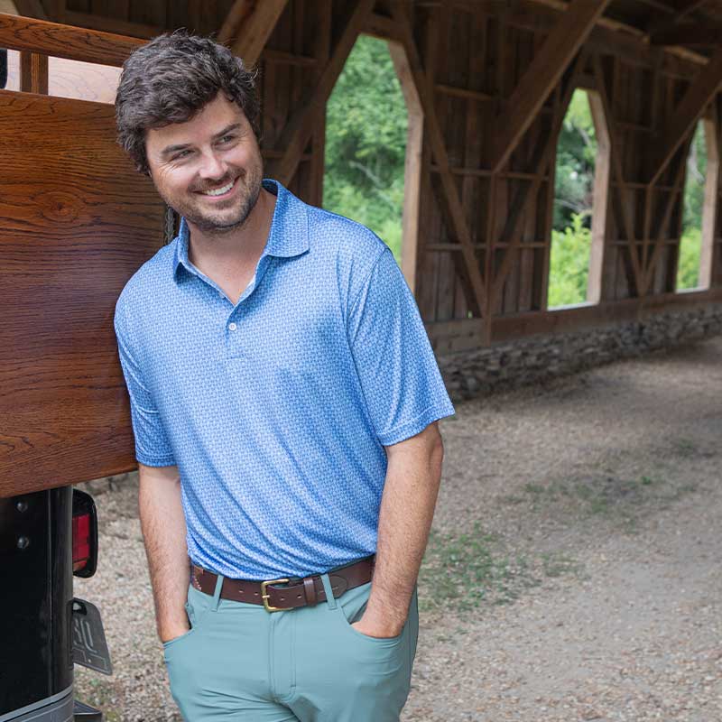 Caddie Printed Polo