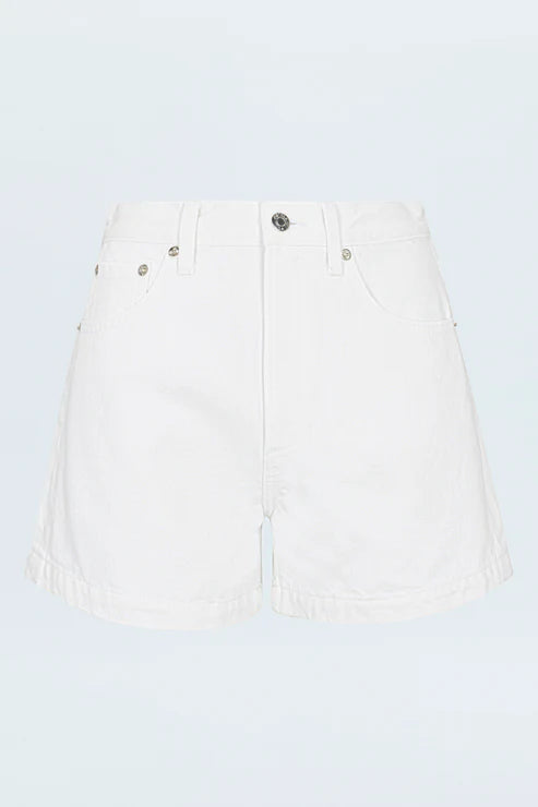 Saige Hi-Rise Short - White