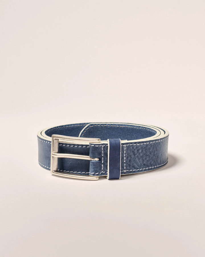 Painted Edge Leather Belt Tan Maliblu