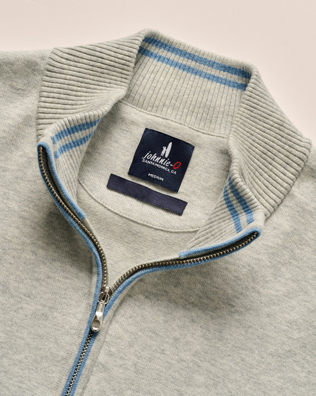 Desmond 1/4 Zip Light Gray