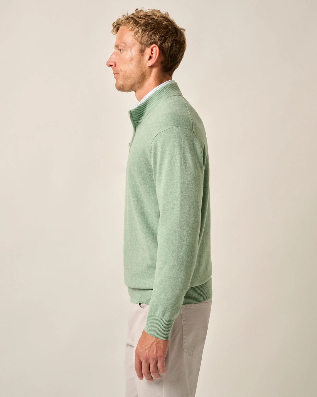 Desmond 1/4 Zip Green