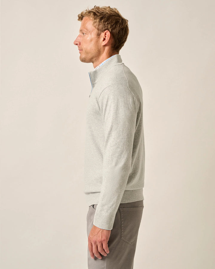 Desmond 1/4 Zip Light Gray