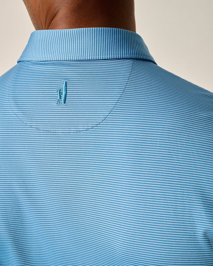 Lyndonn Perf Polo Barrels Blue