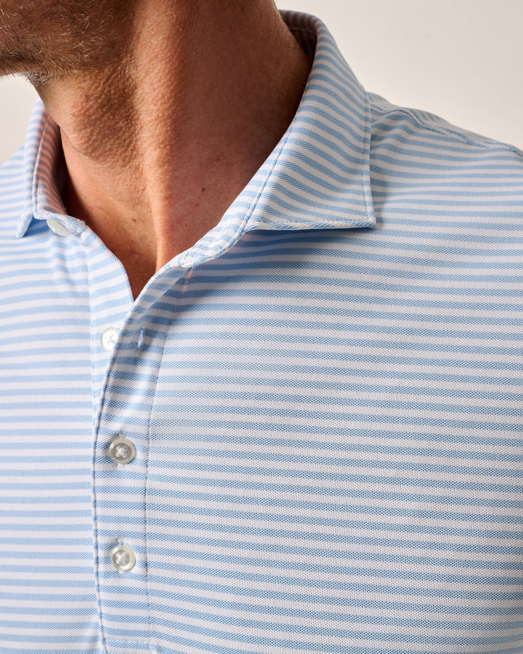 Stetson Stripe Perf. Polo Maliblu