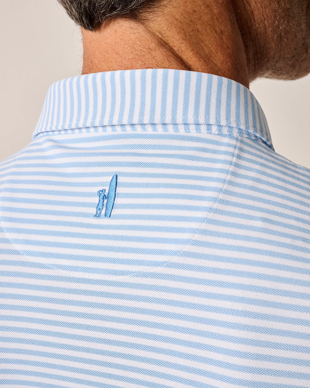 Stetson Stripe Perf. Polo Maliblu