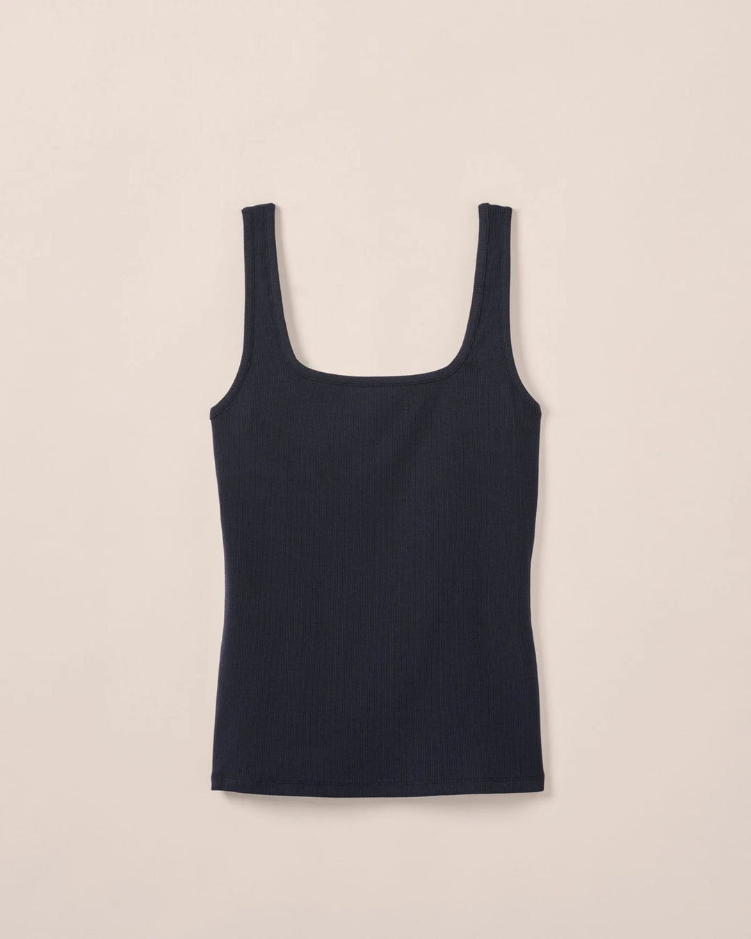 Monica Cotton Blend Tank - Navy