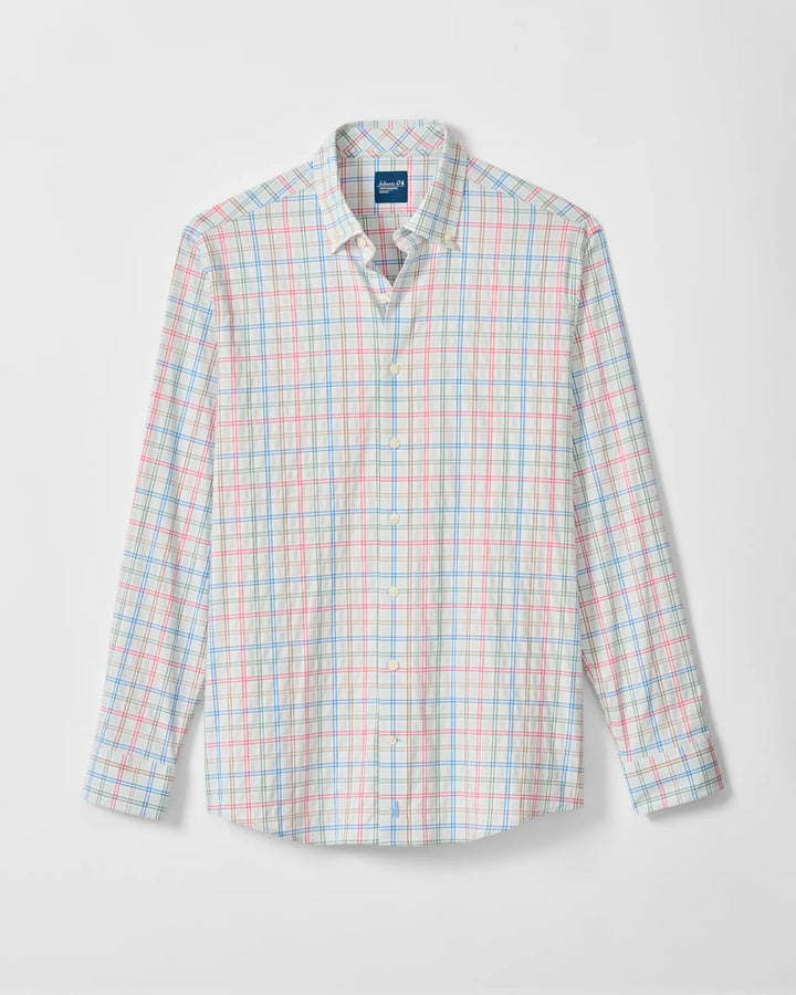 Bingham Perf Button Down - Gulf Blue