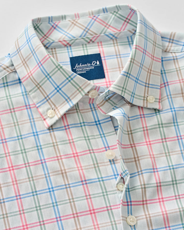 Bingham Perf Button Down - Gulf Blue