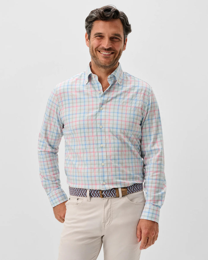 Bingham Perf Button Down - Gulf Blue