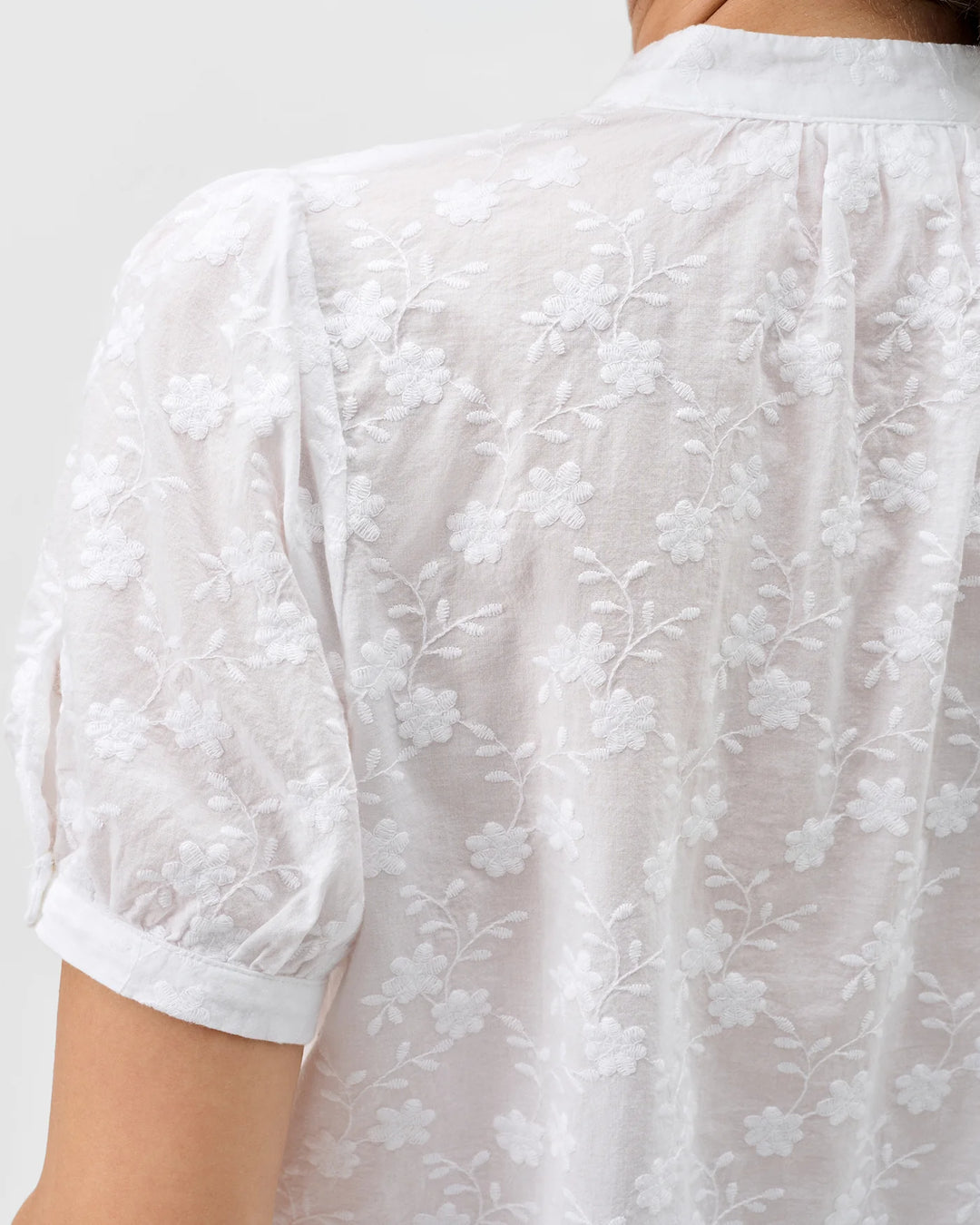 Rosie Pintuck Cotton Blouse