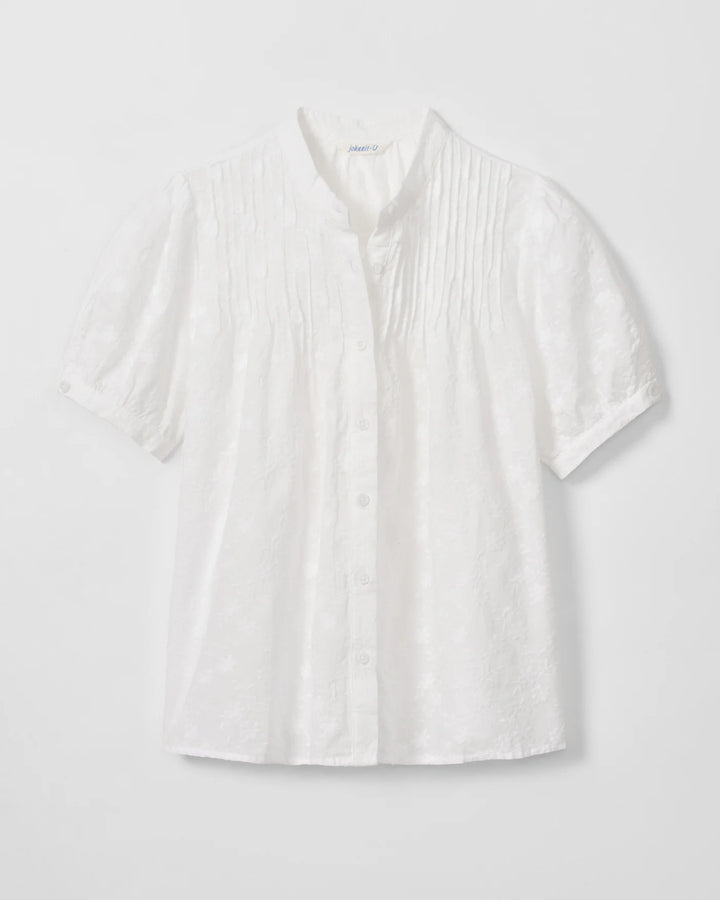 Rosie Pintuck Cotton Blouse