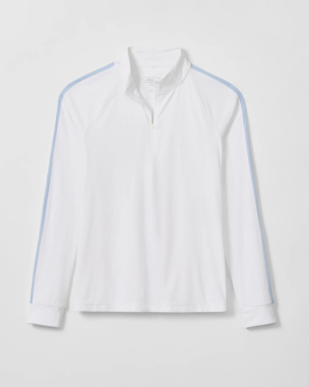 Sloane Perf 1/4 Zip - White
