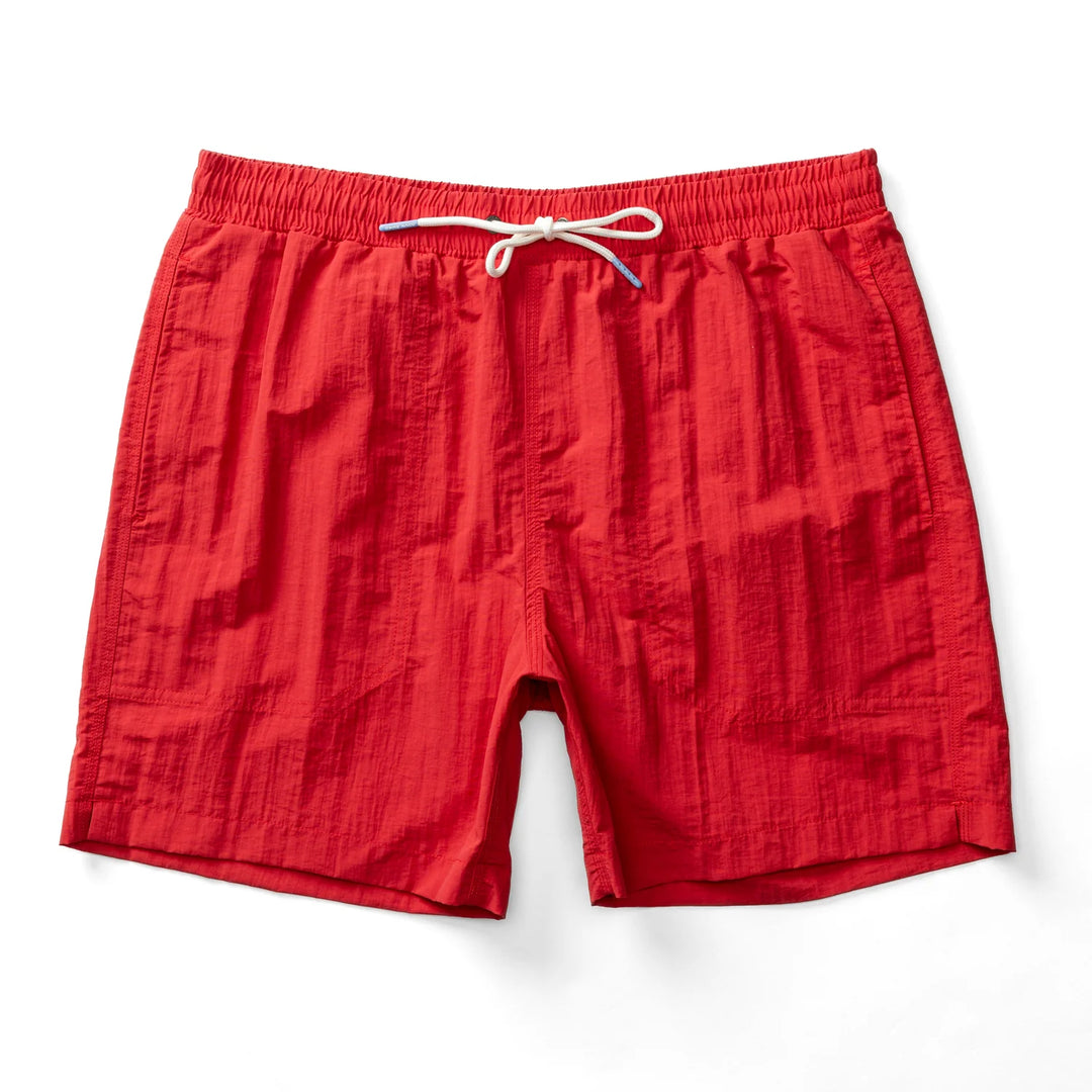 Duck Head 6" Sailport Swim Short Classic Red