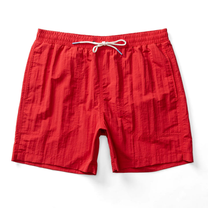 Duck Head 6" Sailport Swim Short Classic Red