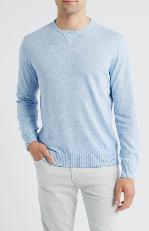 Albus Crewneck - Gulf Blue