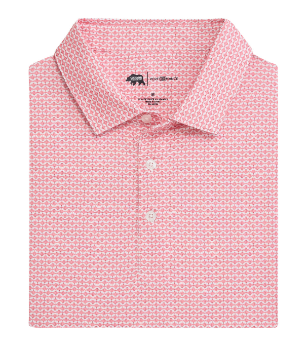 Barb Perf Polo - Sea Pink