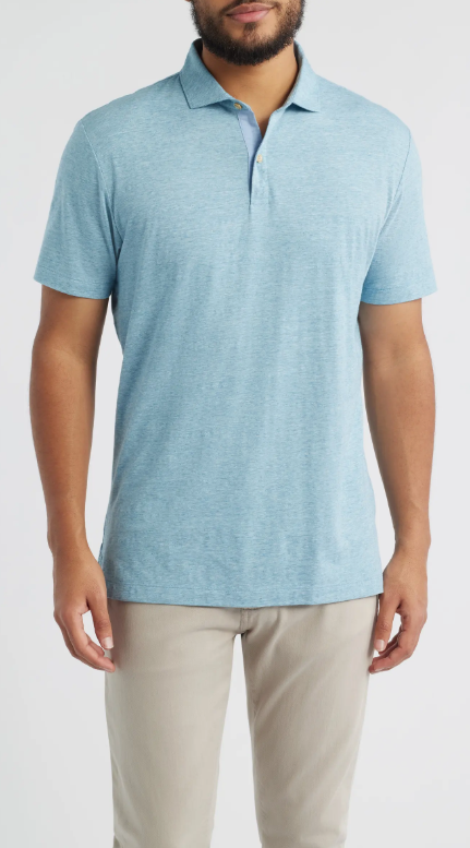 Johnnie-O Starnes Cotton Blend Polo Tropical