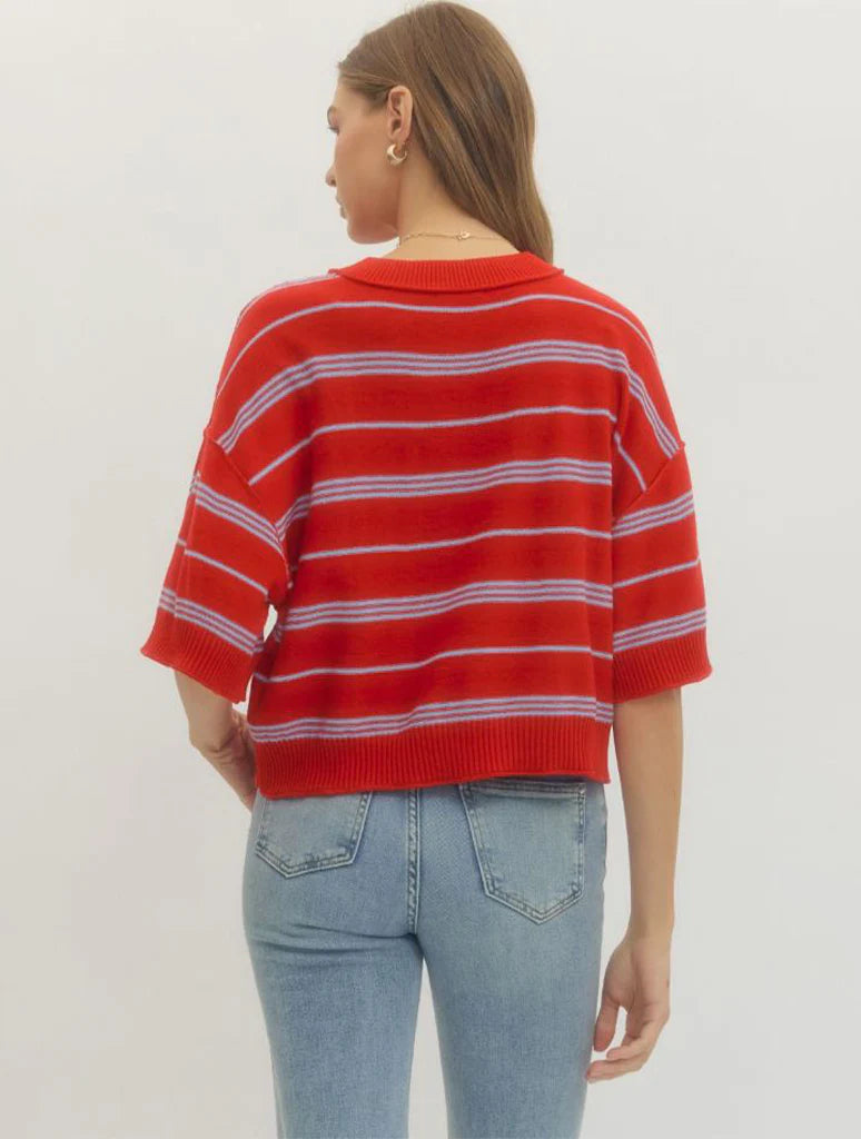 Poppy Striped Sweater
