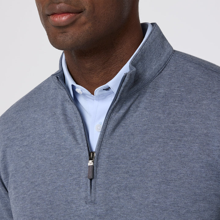 Crandall Quarter Zip - Dark Slate Heather