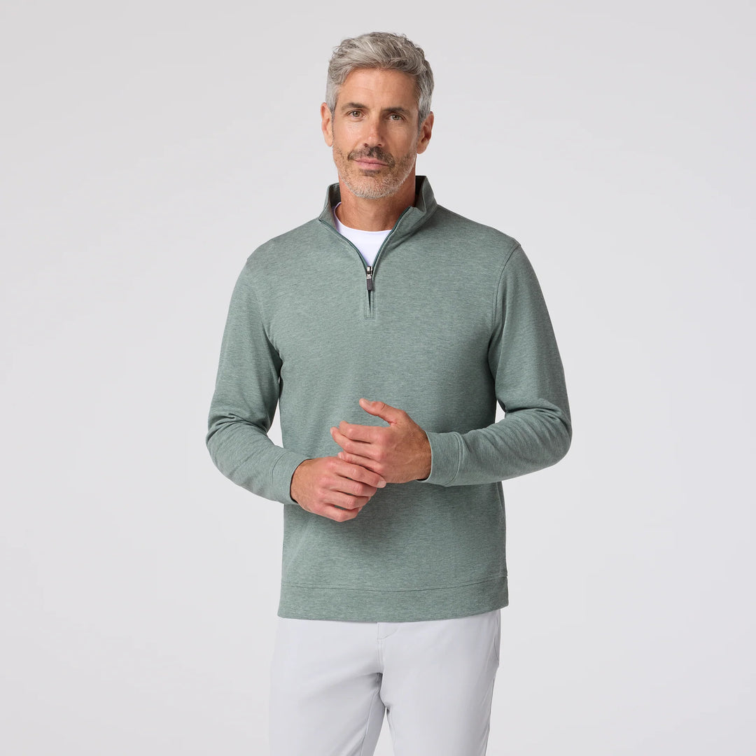 Crandall Quarter Zip - Seagrass Heather