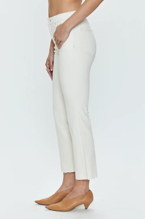 Lennon Hi-Rise Crop-Sandstone
