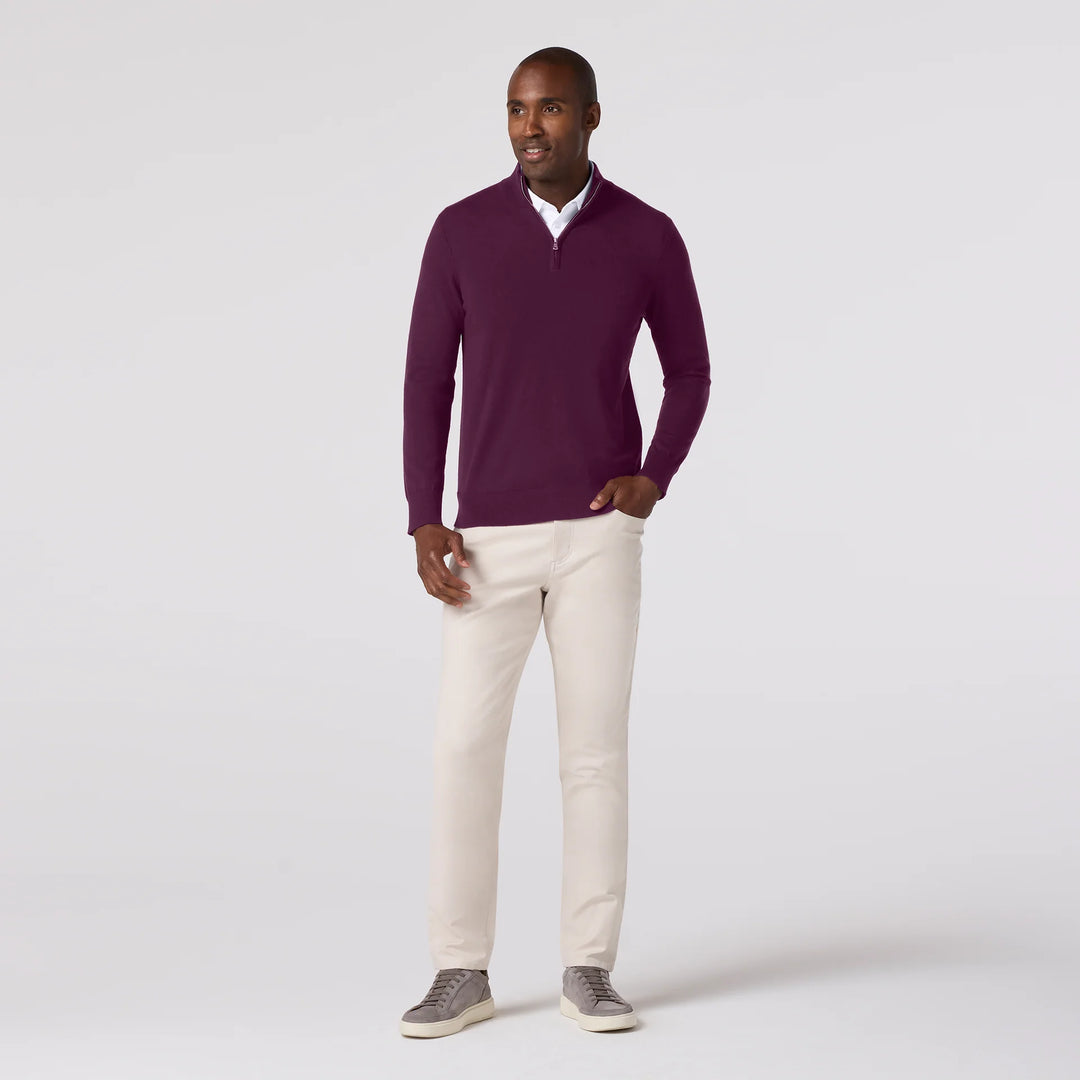 Heritage Quarter Zip - Eggplant