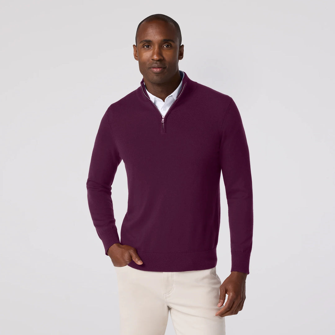 Heritage Quarter Zip - Eggplant