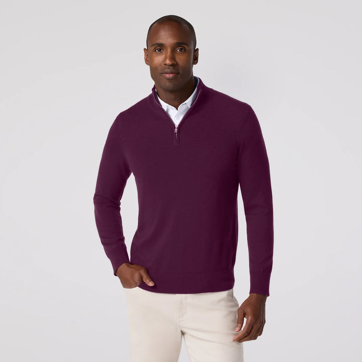Heritage Quarter Zip - Eggplant