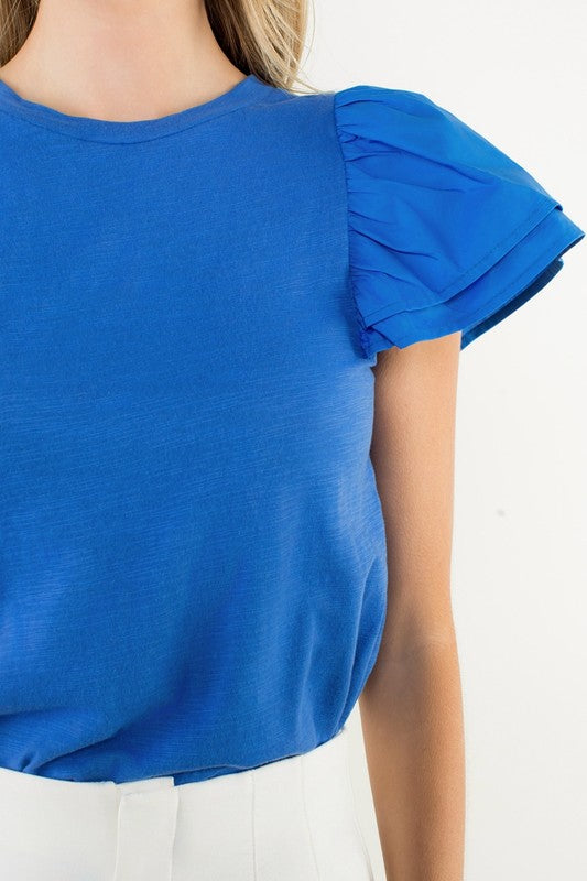 Blue Breeze Flutter Top