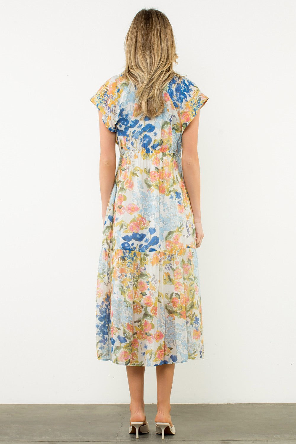 Buttoned Botanica Dress