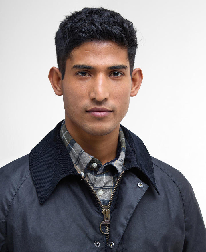 Ashby Waxed Jacket - Navy