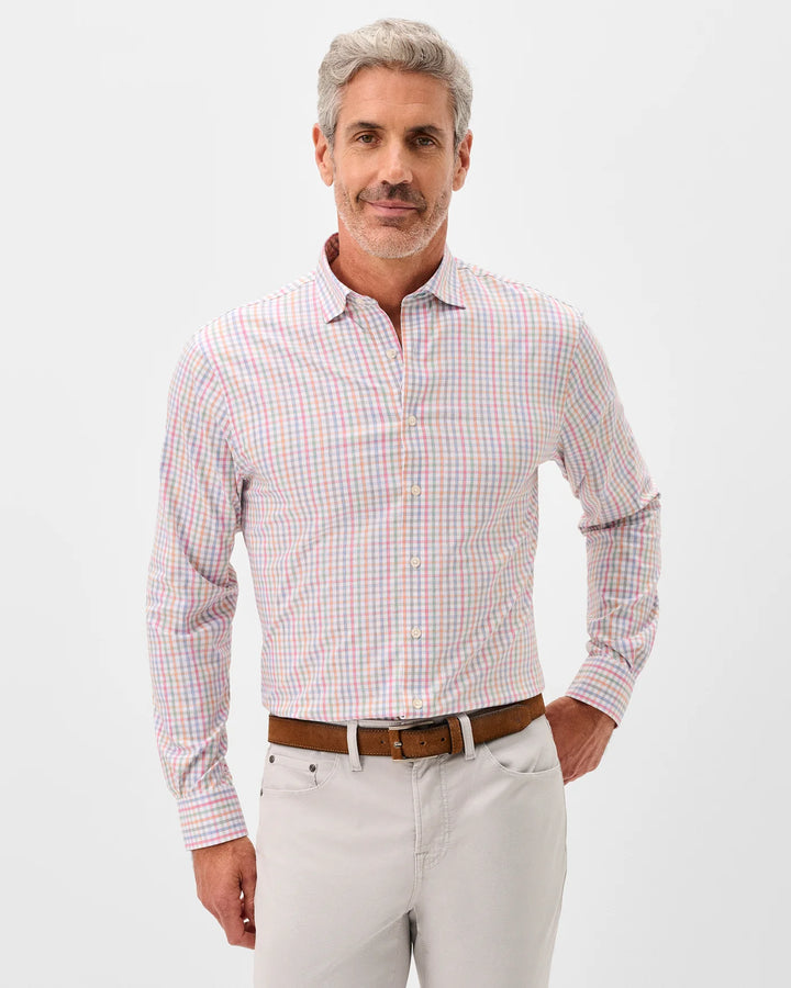 Johnnie-O Albie Perf Button Down White