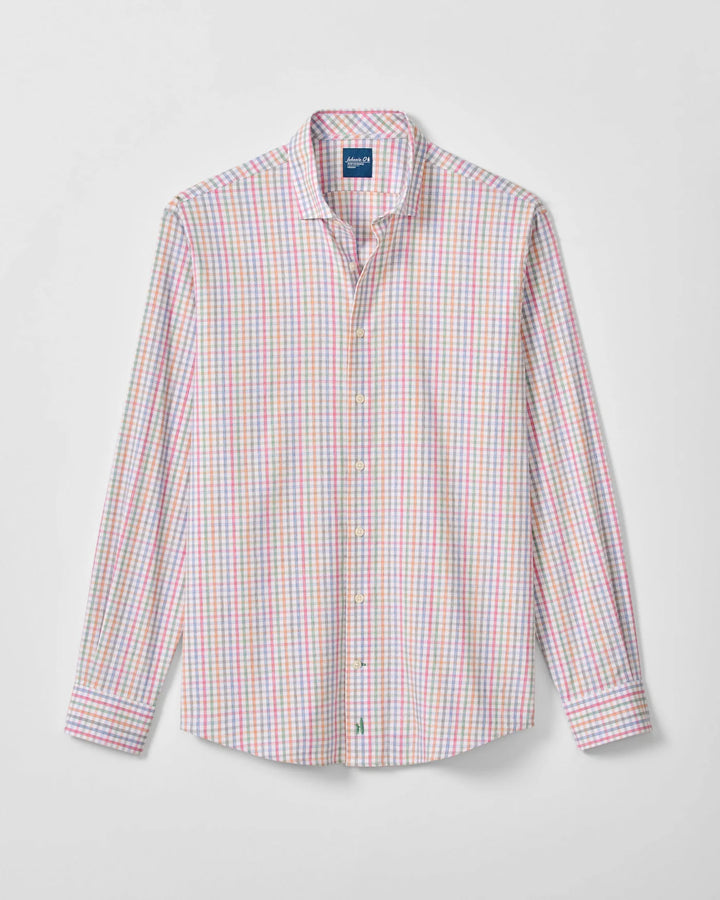 Johnnie-O Albie Perf Button Down White